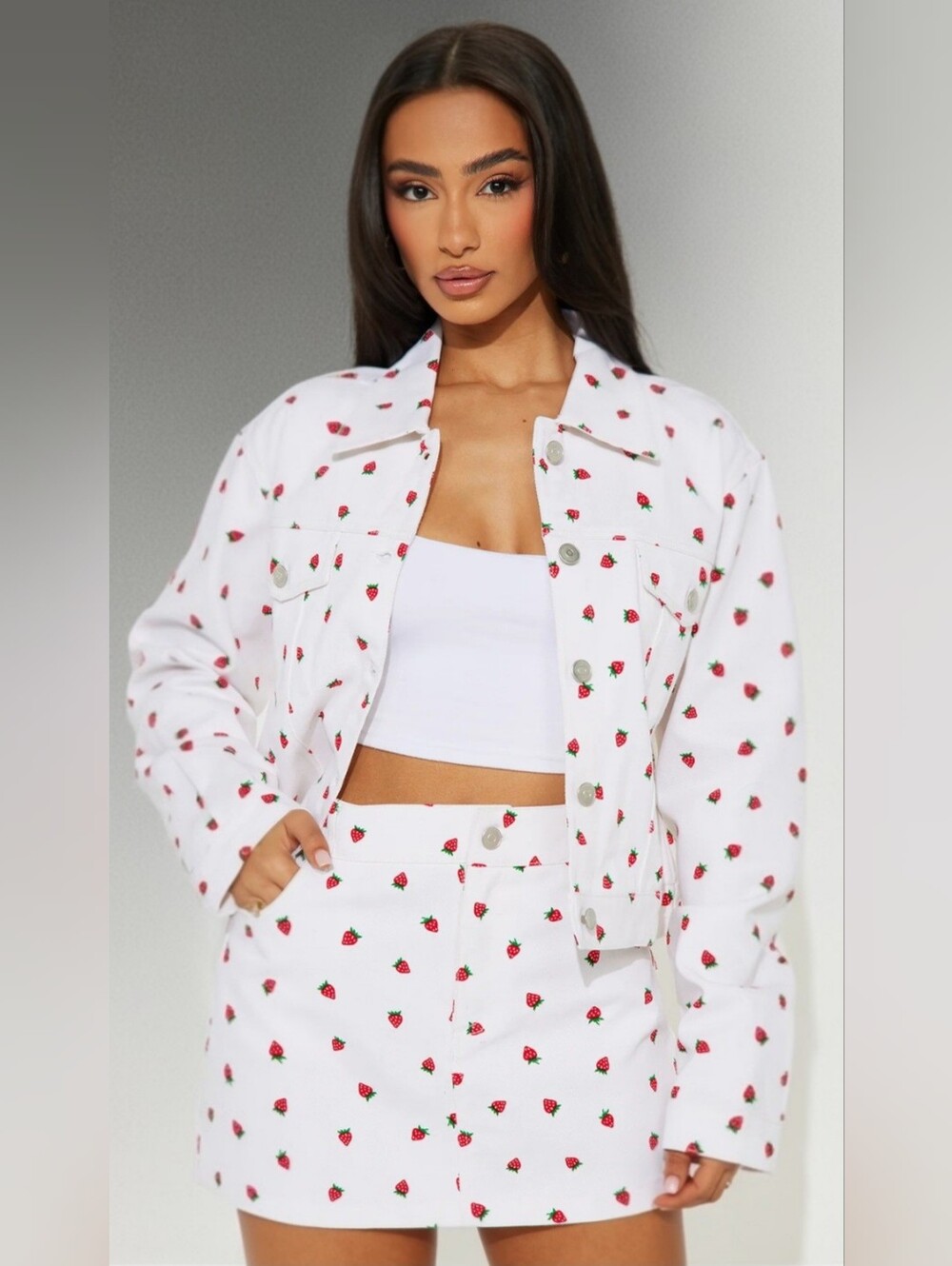 Strawberry Fields Mini Skirt Set